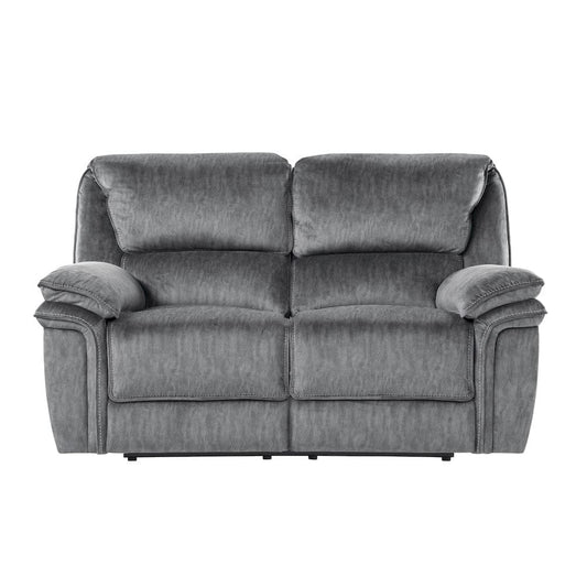 Homelegance  - Muirfield Double Reclining Love Seat in Gray - 9913-2WC  view 1