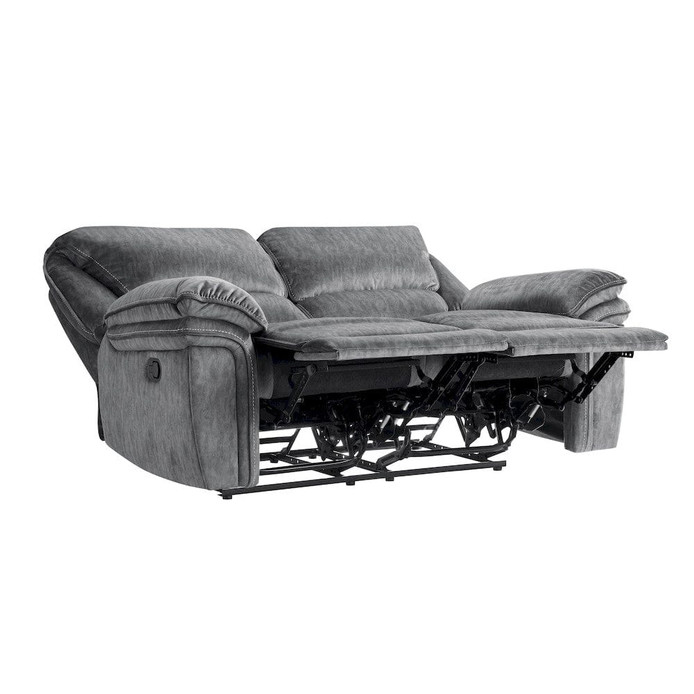 Homelegance  - Muirfield Double Reclining Love Seat in Gray - 9913-2WC  view 2