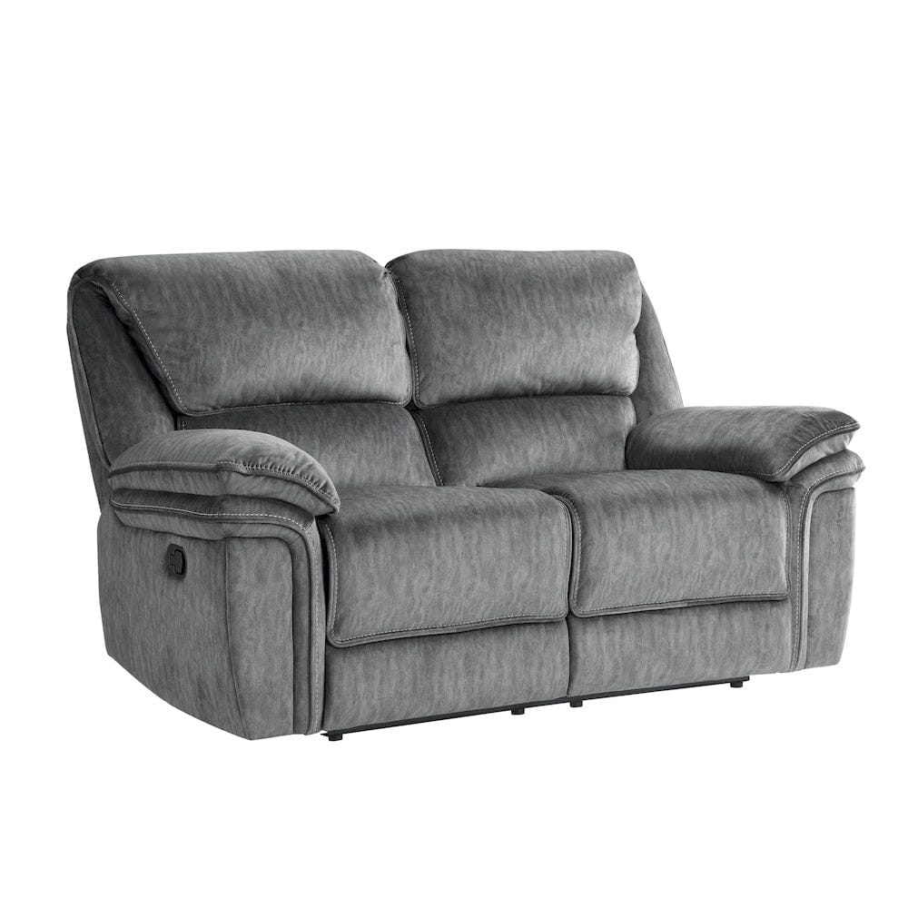 Homelegance  - Muirfield Double Reclining Love Seat in Gray - 9913-2WC  view 5