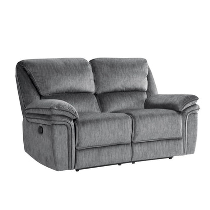Homelegance  - Muirfield Double Reclining Love Seat in Gray - 9913-2WC  view 5