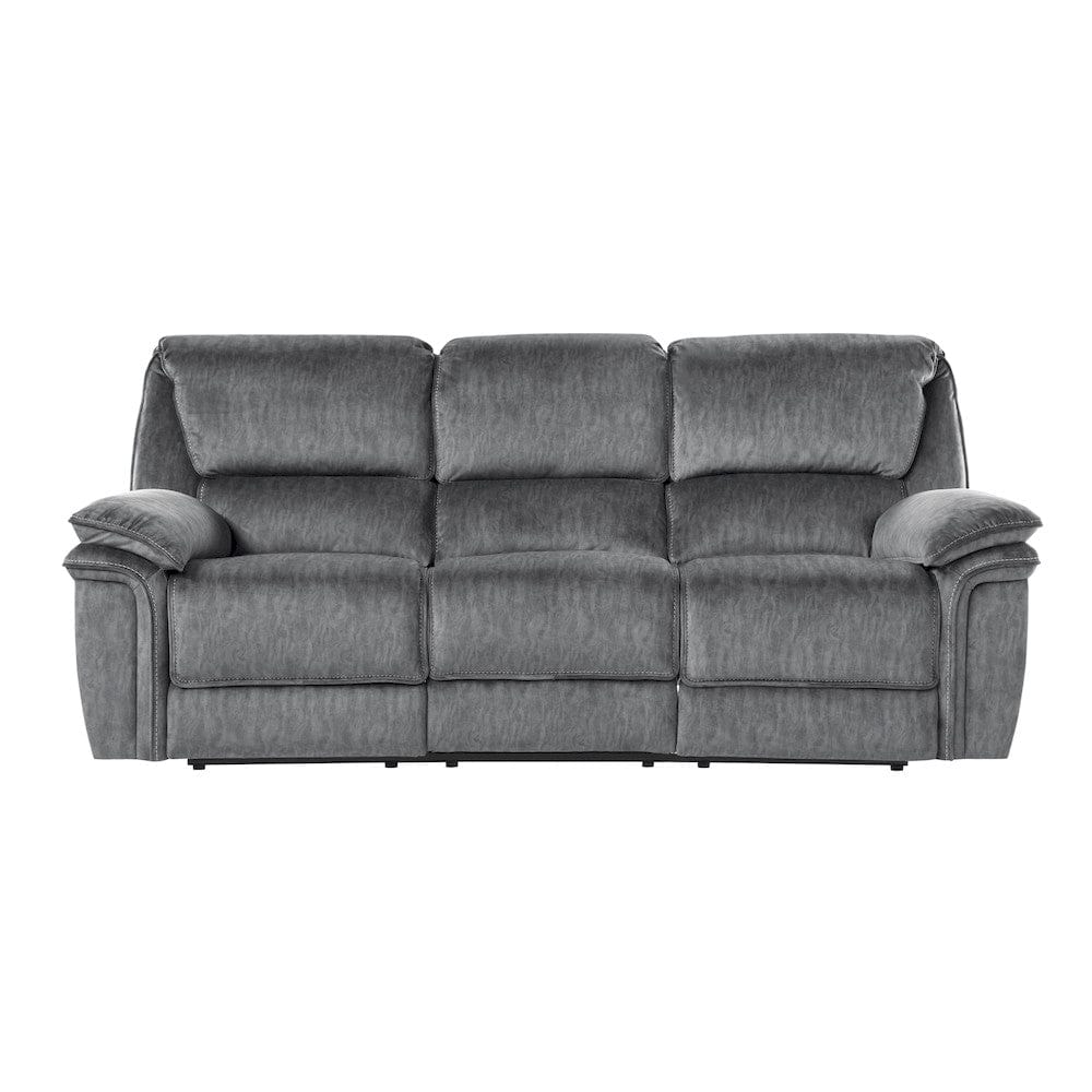 Homelegance  - Muirfield Double Reclining Sofa in Gray - 9913-3  view 1