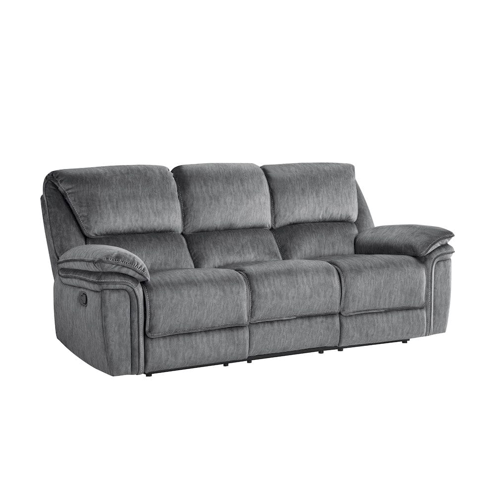 Homelegance  - Muirfield Double Reclining Sofa in Gray - 9913-3  view 3