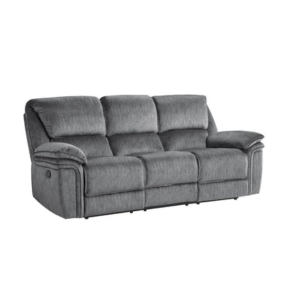 Homelegance  - Muirfield Double Reclining Sofa in Gray - 9913-3  view 3