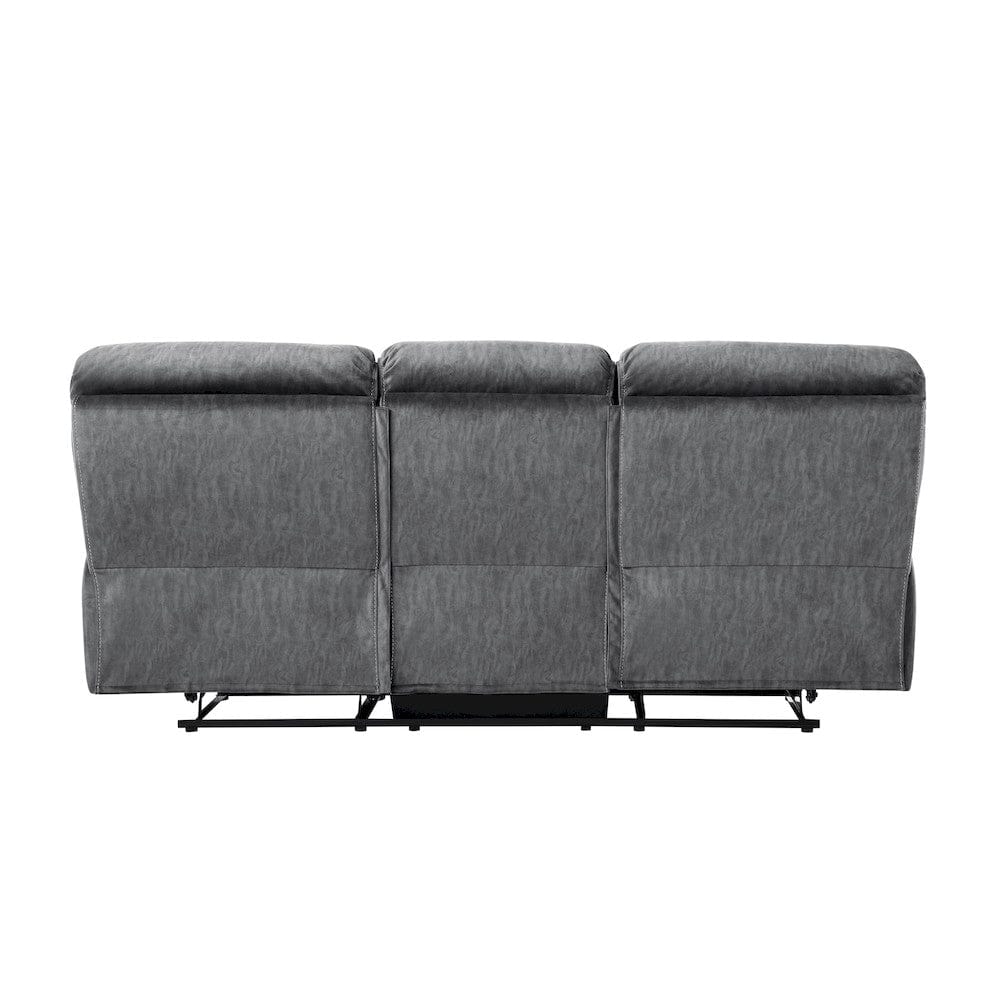 Homelegance  - Muirfield Double Reclining Sofa in Gray - 9913-3  view 4