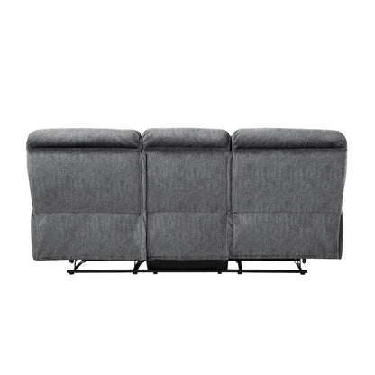 Homelegance  - Muirfield Double Reclining Sofa in Gray - 9913-3  view 4