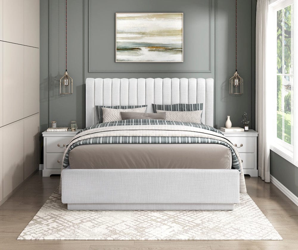 Homelegance  - Mulvane Full Platform Bed in Natural - 2320F-1x  view 2