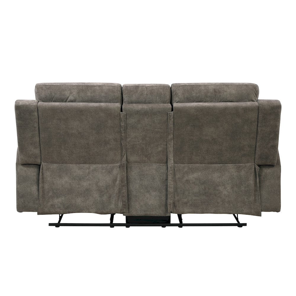 Homelegance  - Muncie Double Reclining Love Seat W/ Center Console in Brown - 9635BR-2  view 3