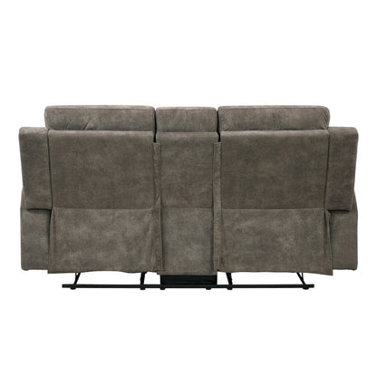 Homelegance  - Muncie Double Reclining Love Seat W/ Center Console in Brown - 9635BR-2  view 3