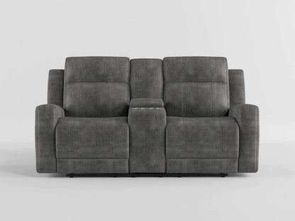 Homelegance  - Muncie Double Reclining Love Seat W/ Center Console in Brownish gray - 9635DG-2  view 9