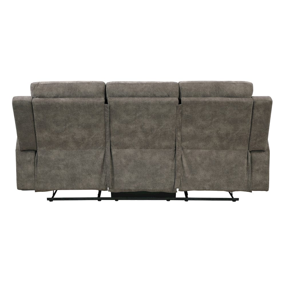 Homelegance  - Muncie Double Reclining Sofa in Brown - 9635BR-3  view 2