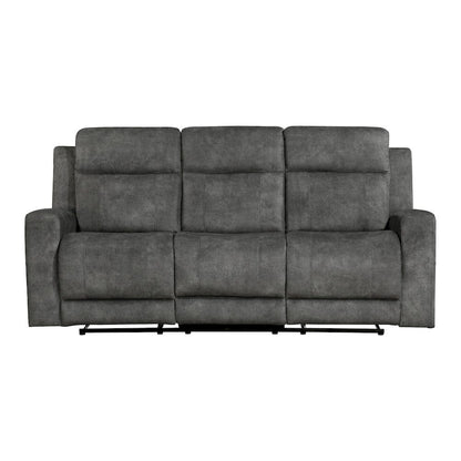 Homelegance  - Muncie Double Reclining Sofa in Brownish gray - 9635DG-3  view 1