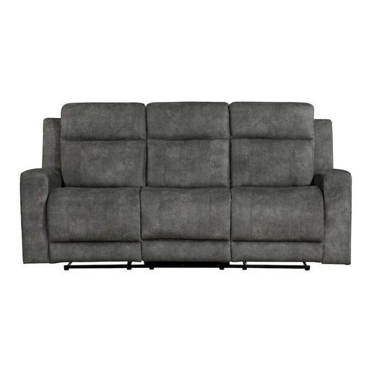 Homelegance  - Muncie Double Reclining Sofa in Brownish gray - 9635DG-3  view 1