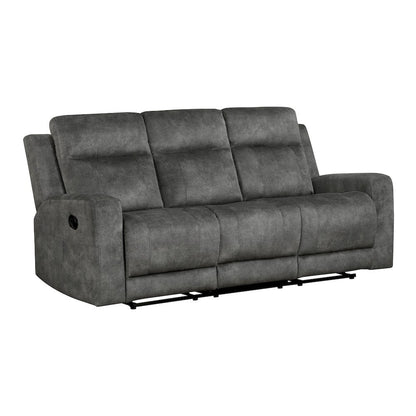 Homelegance  - Muncie Double Reclining Sofa in Brownish gray - 9635DG-3  view 2