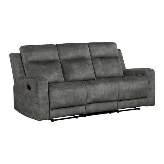 Homelegance  - Muncie Double Reclining Sofa in Brownish gray - 9635DG-3  view 2