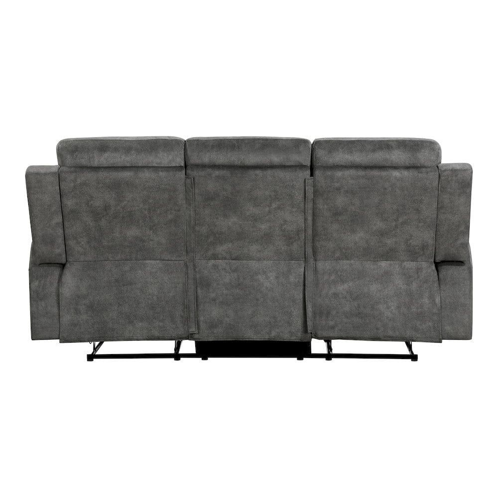 Homelegance  - Muncie Double Reclining Sofa in Brownish gray - 9635DG-3  view 3