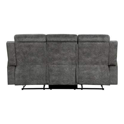 Homelegance  - Muncie Double Reclining Sofa in Brownish gray - 9635DG-3  view 3