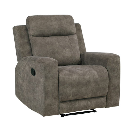 Homelegance  - Muncie Reclining Chair in Brown - 9635BR-1  view 1