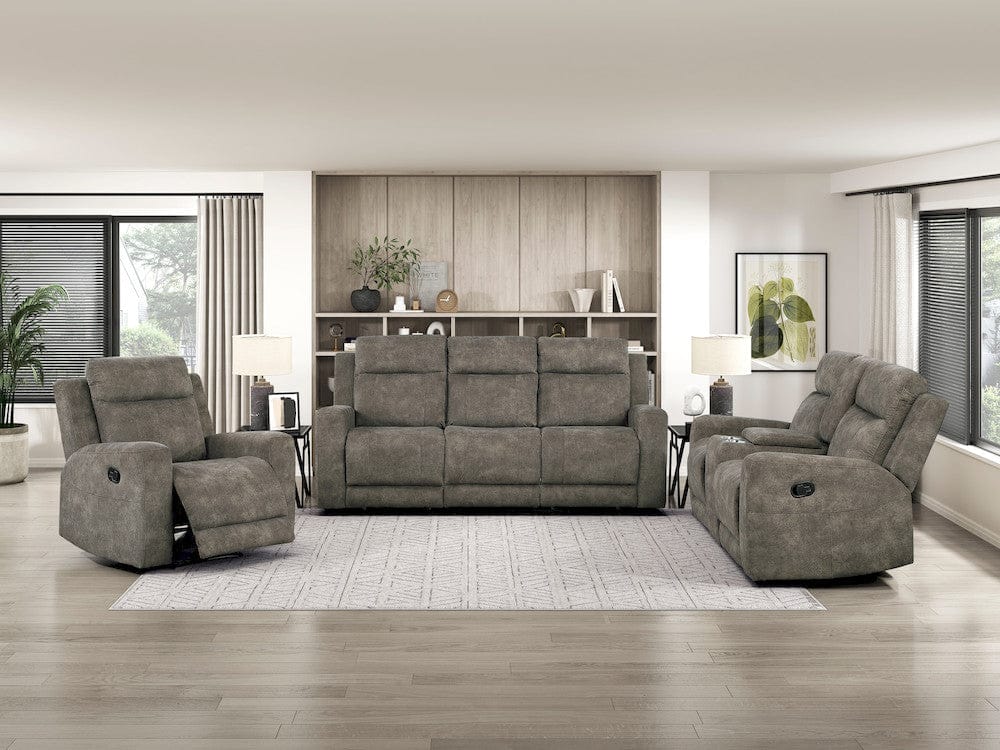 Homelegance  - Muncie Reclining Chair in Brown - 9635BR-1  view 5