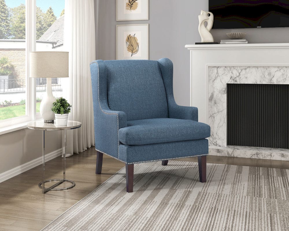 Homelegance  - Myles Accent Chair in Blue - 1005BUE-1  view 9
