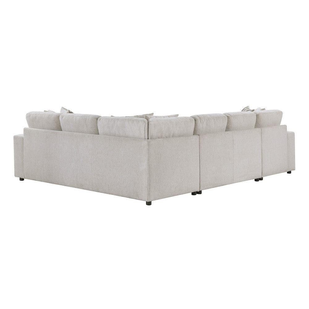 Homelegance  - Myrtle 3-Piece Sectional W/ Pull-out Bed and Hidden Storage in Beige - 9702BEx3LC3R  view 3