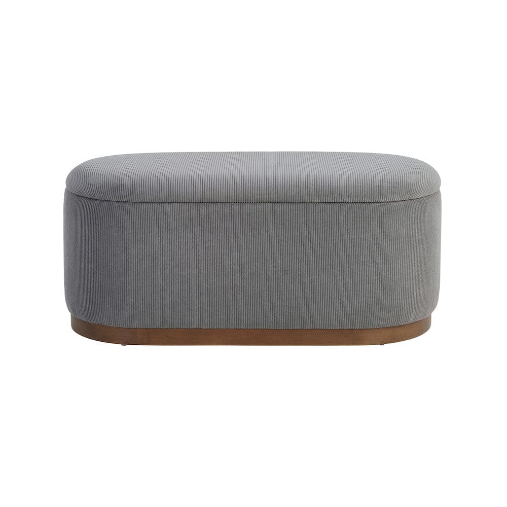 Homelegance  - Nell Lift Top Storage Bench in Gray - 4796GY  view 1