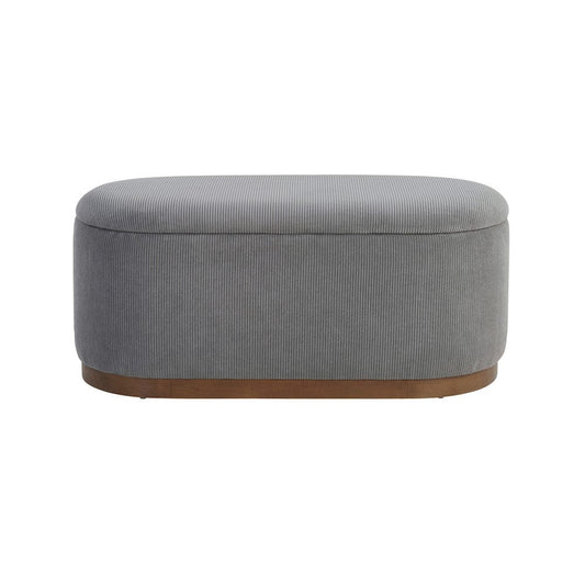 Homelegance  - Nell Lift Top Storage Bench in Gray - 4796GY  view 1