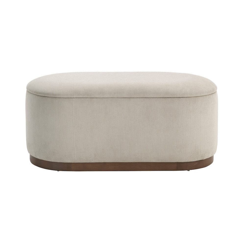 Homelegance  - Nell Lift Top Storage Bench in Taupe - 4796TP  view 1