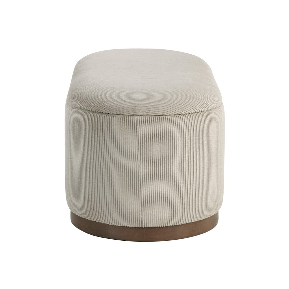 Homelegance  - Nell Lift Top Storage Bench in Taupe - 4796TP  view 3