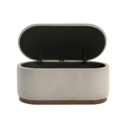 Homelegance  - Nell Lift Top Storage Bench in Taupe - 4796TP  view 4