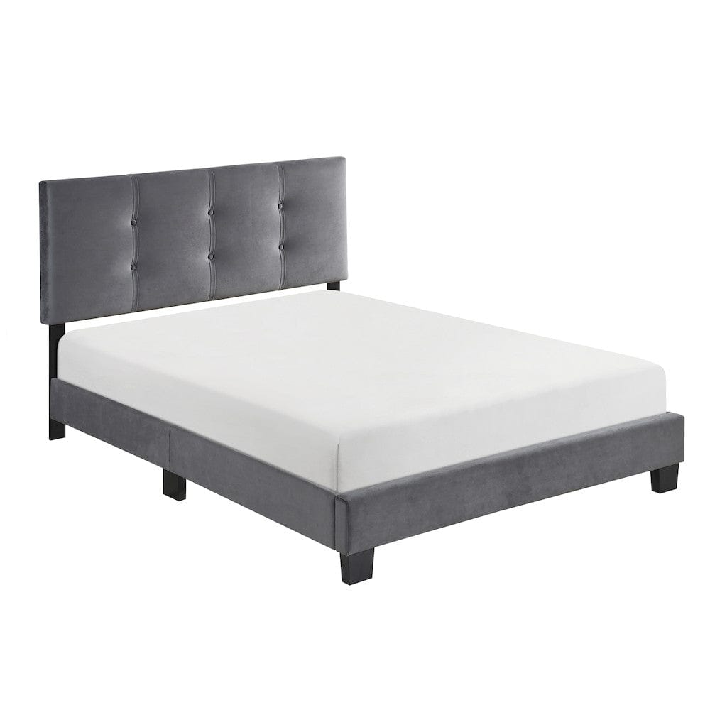 Homelegance  - Newberry Full Platform Bed in Dark gray - 1350DGF-1  view 5
