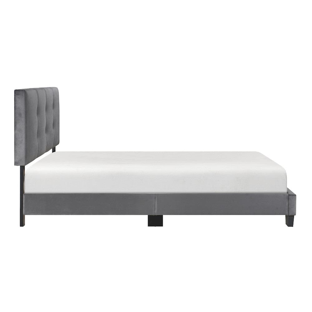 Homelegance  - Newberry Full Platform Bed in Dark gray - 1350DGF-1  view 6