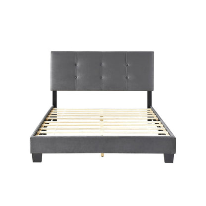 Homelegance  - Newberry Full Platform Bed in Dark gray - 1350DGF-1  view 7