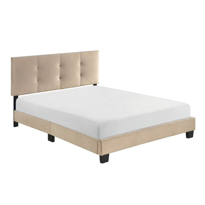 Homelegance  - Newberry Full Platform Bed in Light brown - 1350BRF-1  view 4