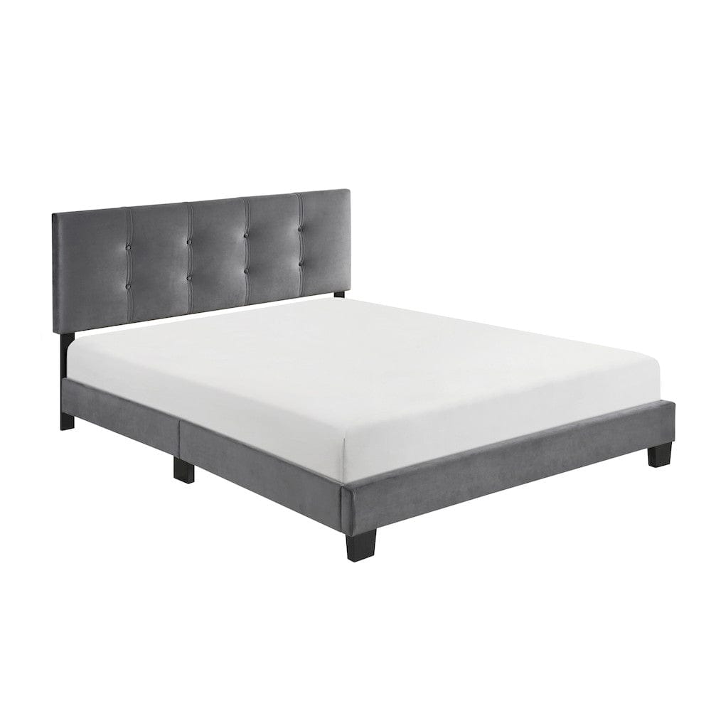 Homelegance  - Newberry Queen Platform Bed in Dark gray - 1350DG-1  view 5