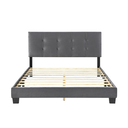 Homelegance  - Newberry Queen Platform Bed in Dark gray - 1350DG-1  view 7
