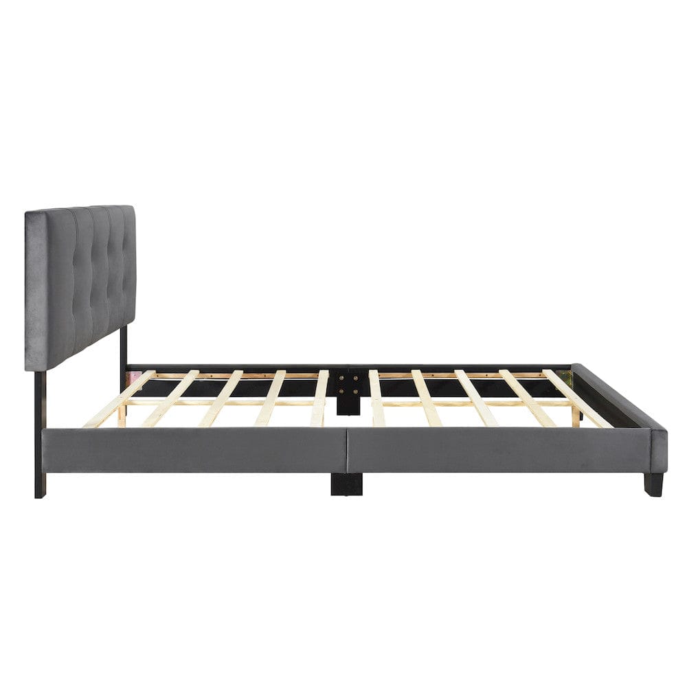 Homelegance  - Newberry Queen Platform Bed in Dark gray - 1350DG-1  view 9