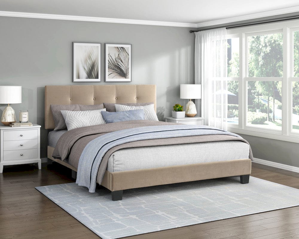 Homelegance  - Newberry Queen Platform Bed in Light brown - 1350BR-1  view 3