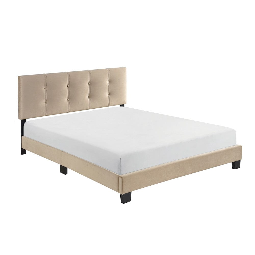 Homelegance  - Newberry Queen Platform Bed in Light brown - 1350BR-1  view 4