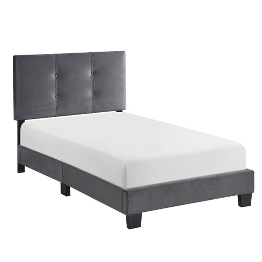 Homelegance  - Newberry Twin Platform Bed in Dark gray - 1350DGT-1  view 1