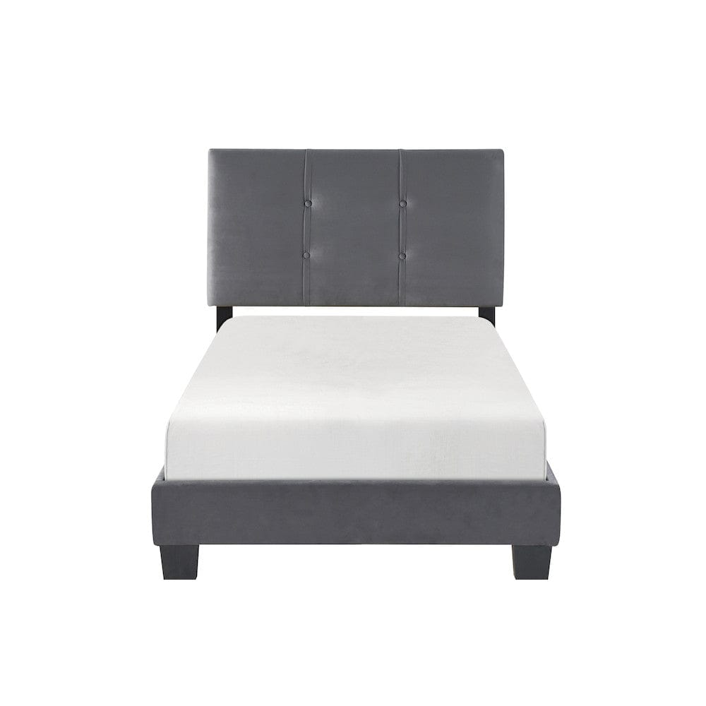 Homelegance  - Newberry Twin Platform Bed in Dark gray - 1350DGT-1  view 5