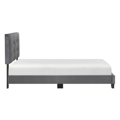 Homelegance  - Newberry Twin Platform Bed in Dark gray - 1350DGT-1  view 6
