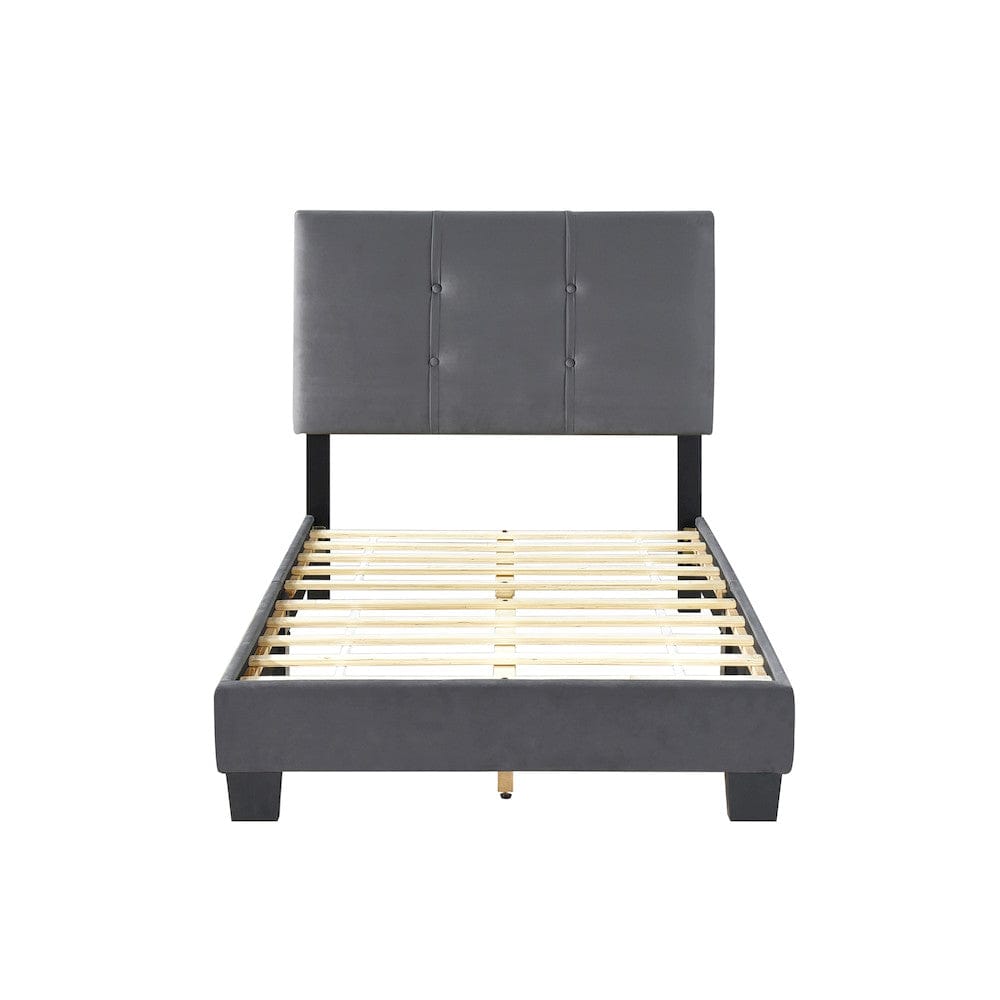 Homelegance  - Newberry Twin Platform Bed in Dark gray - 1350DGT-1  view 7