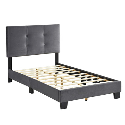 Homelegance  - Newberry Twin Platform Bed in Dark gray - 1350DGT-1  view 8