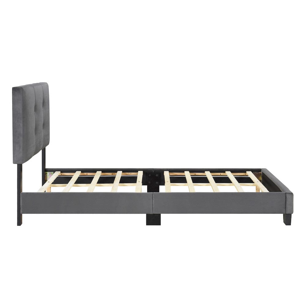 Homelegance  - Newberry Twin Platform Bed in Dark gray - 1350DGT-1  view 9