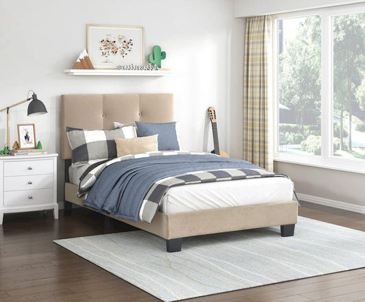 Homelegance  - Newberry Twin Platform Bed in Light brown - 1350BRT-1  view 2