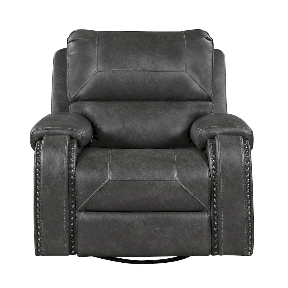 Homelegance  - Newnan Swivel Glider Reclining Chair in Gray - 8549GRY-1  view 1