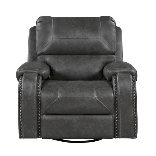 Homelegance  - Newnan Swivel Glider Reclining Chair in Gray - 8549GRY-1  view 1