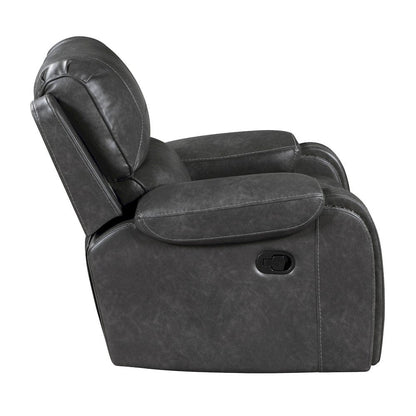Homelegance  - Newnan Swivel Glider Reclining Chair in Gray - 8549GRY-1  view 3