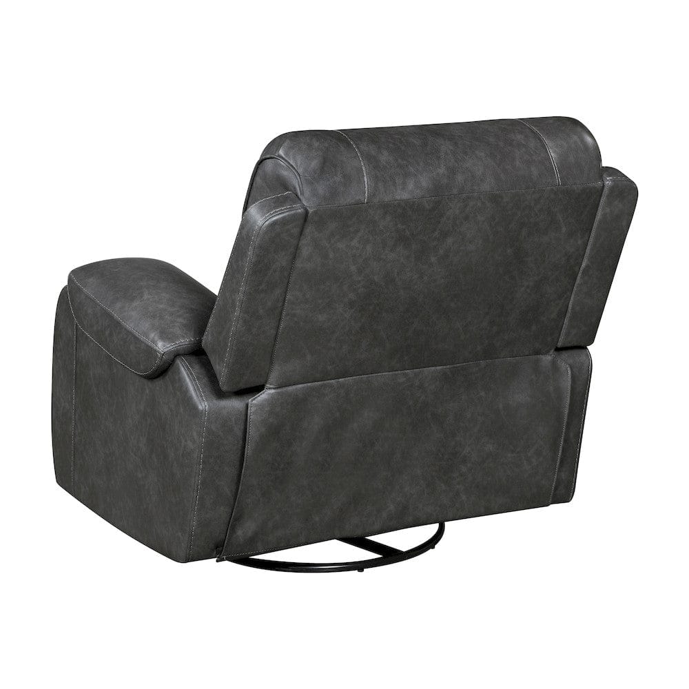 Homelegance  - Newnan Swivel Glider Reclining Chair in Gray - 8549GRY-1  view 4