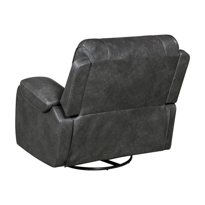 Homelegance  - Newnan Swivel Glider Reclining Chair in Gray - 8549GRY-1  view 4